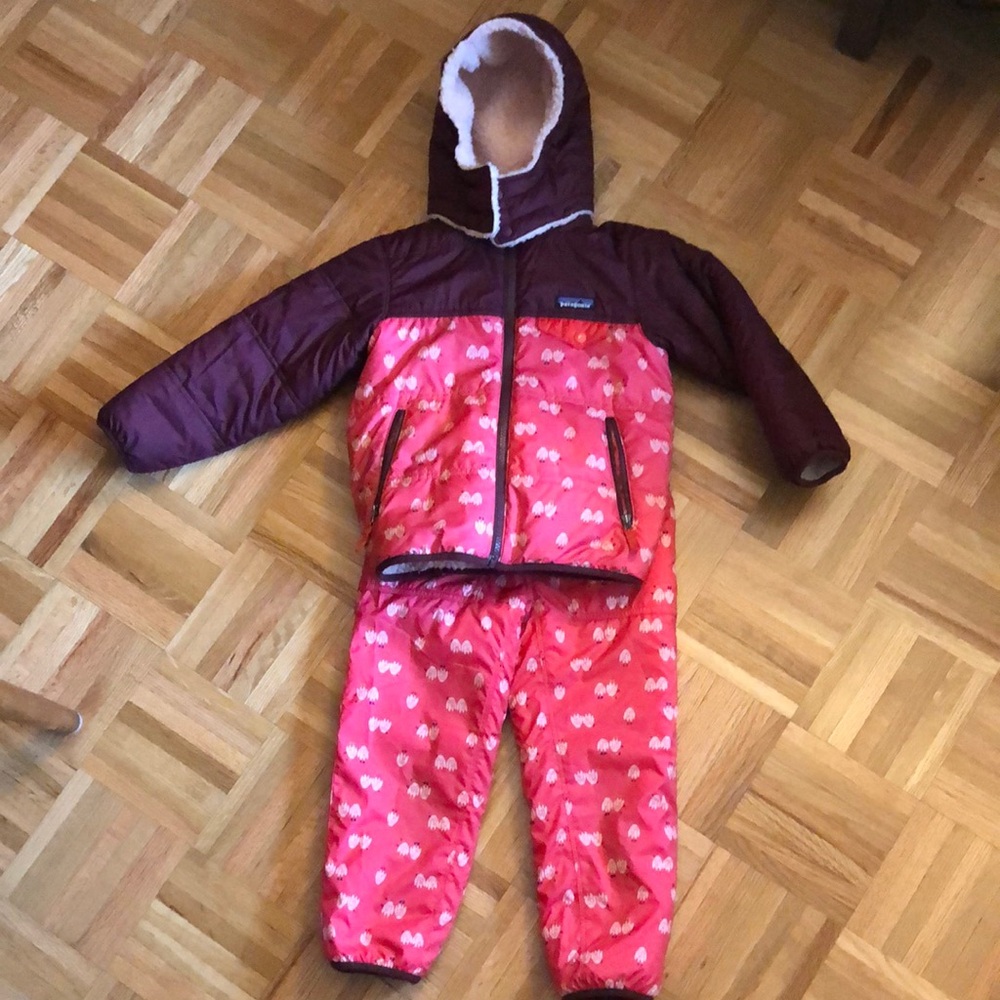 Patagonia Baby Tribbles Reversible Fleece Hoodie and Pants